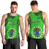 Personalised 25 July Rarotonga Island Gospel Day Men Tank Top Cook Islands Tribal Pattern LT14 - Polynesian Pride