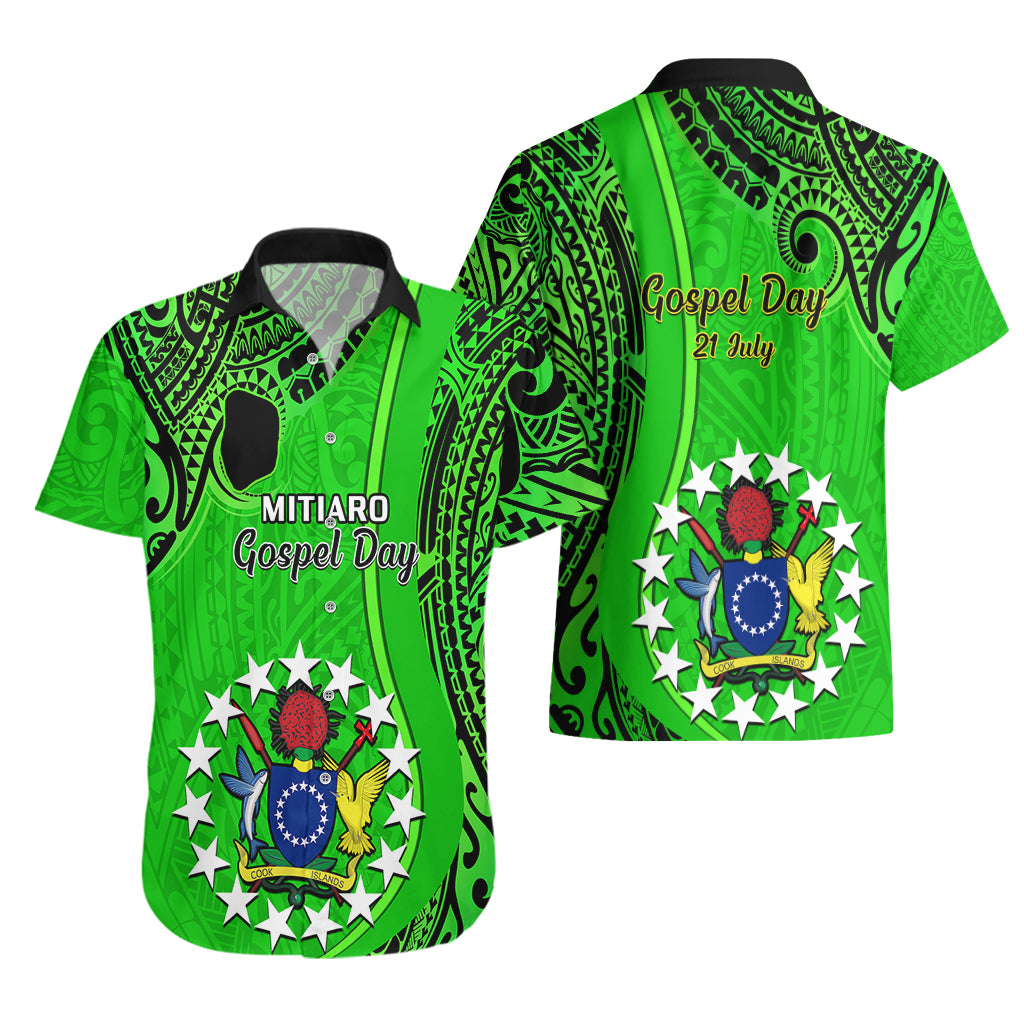 21 July Mitiaro Island Gospel Day Hawaiian Shirt Cook Islands Tribal Pattern LT14 - Polynesian Pride
