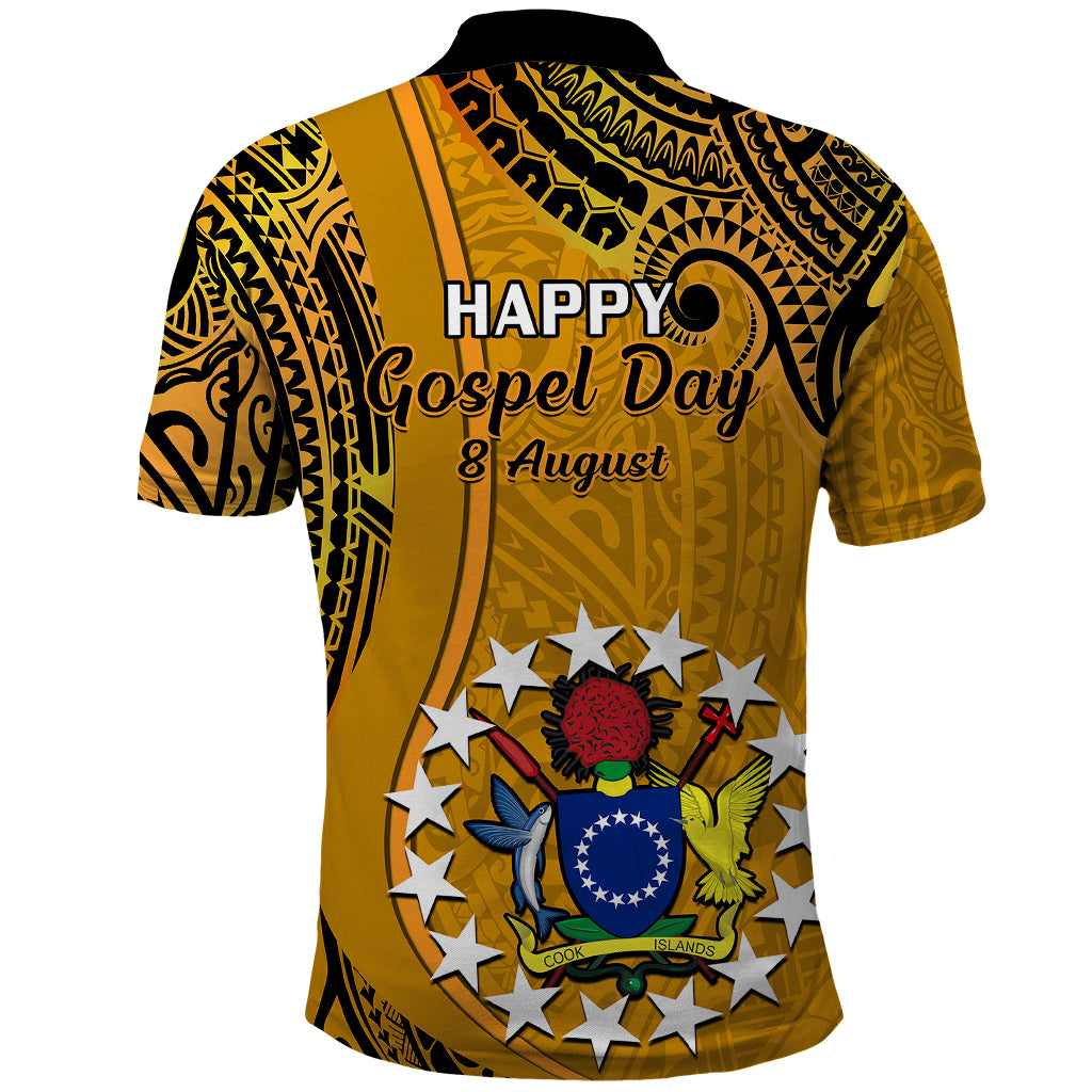 8 August Manihiki Island Gospel Day Polo Shirt Cook Islands Tribal Pattern LT14 - Polynesian Pride
