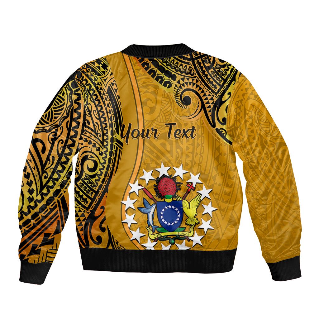 Personalised 8 August Manihiki Island Gospel Day Bomber Jacket Cook Islands Tribal Pattern LT14 - Polynesian Pride