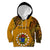 15 August Rakahanga Island Gospel Day Kid Hoodie Cook Islands Tribal Pattern LT14 Orange - Polynesian Pride