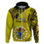 27 October Aitutaki Island Gospel Day Hoodie Cook Islands Tribal Pattern LT14 Zip Hoodie Gold - Polynesian Pride