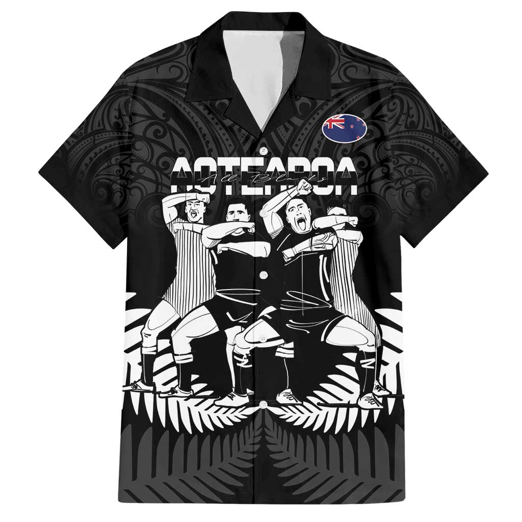 New Zealand Silver Fern Rugby Hawaiian Shirt Haka Dance With Aotearoa Maori Pattern