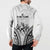 Fiji Tapa Rugby Button Sweatshirt Cibi Dance With Fijian Pattern