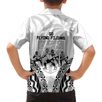 Fiji Tapa Rugby Family Matching Long Sleeve Bodycon Dress and Hawaiian Shirt Cibi Dance With Fijian Pattern LT14 - Polynesian Pride