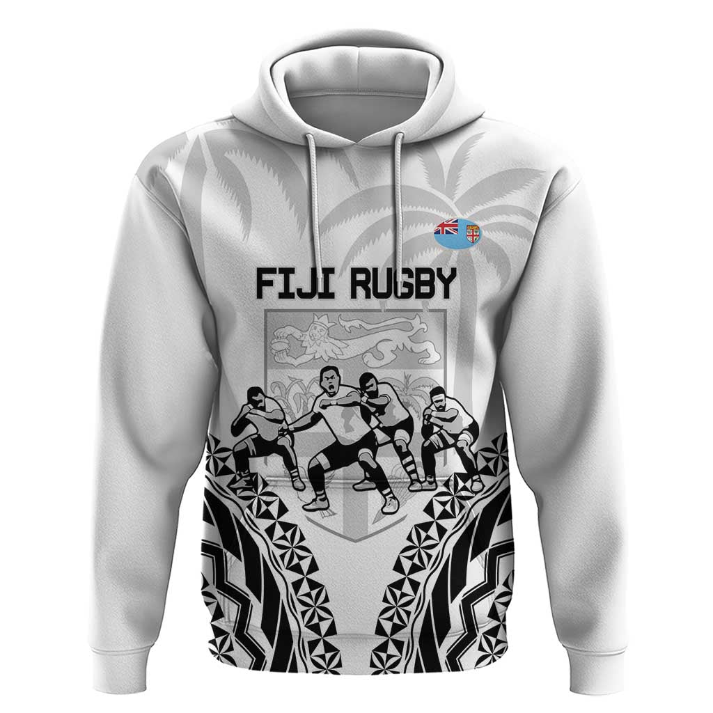 Fiji Tapa Rugby Hoodie Cibi Dance With Fijian Pattern