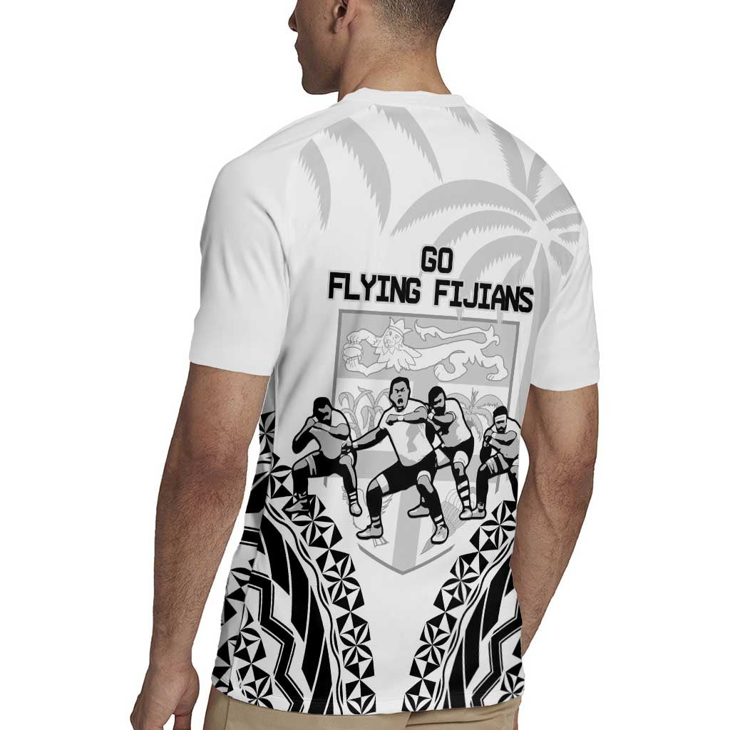 Fiji Tapa Rugby Rugby Jersey Cibi Dance With Fijian Pattern