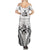 Fiji Tapa Rugby Summer Maxi Dress Cibi Dance With Fijian Pattern