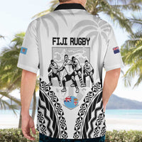 New Zealand And Fiji Tapa Rugby Hawaiian Shirt Haka Dance Mix Cibi Dance Together LT14 - Polynesian Pride