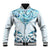 New Zealand Manta Ray Tattoo Baseball Jacket Aotearoa Maori Haehae Paua Shell - Polynesian Pride