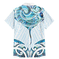 New Zealand Manta Ray Tattoo Family Matching Mermaid Dress and Hawaiian Shirt Aotearoa Maori Haehae Paua Shell - Polynesian Pride