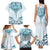New Zealand Manta Ray Tattoo Family Matching Tank Maxi Dress and Hawaiian Shirt Aotearoa Maori Haehae Paua Shell - Polynesian Pride