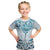 New Zealand Manta Ray Tattoo Kid T Shirt Aotearoa Maori Haehae Paua Shell - Polynesian Pride