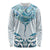 New Zealand Manta Ray Tattoo Long Sleeve Shirt Aotearoa Maori Haehae Paua Shell - Polynesian Pride
