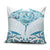New Zealand Manta Ray Tattoo Pillow Cover Aotearoa Maori Haehae Paua Shell - Polynesian Pride