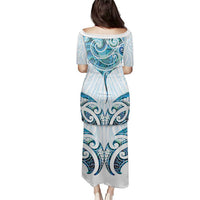 New Zealand Manta Ray Tattoo Puletasi Aotearoa Maori Haehae Paua Shell - Polynesian Pride