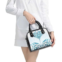 New Zealand Manta Ray Tattoo Shoulder Handbag Aotearoa Maori Haehae Paua Shell - Polynesian Pride