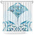 New Zealand Manta Ray Tattoo Shower Curtain Aotearoa Maori Haehae Paua Shell - Polynesian Pride