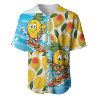 Aloha Hawaii Summer Baseball Jersey Hawaiian Lei Surfing Mango Palaka Motifs