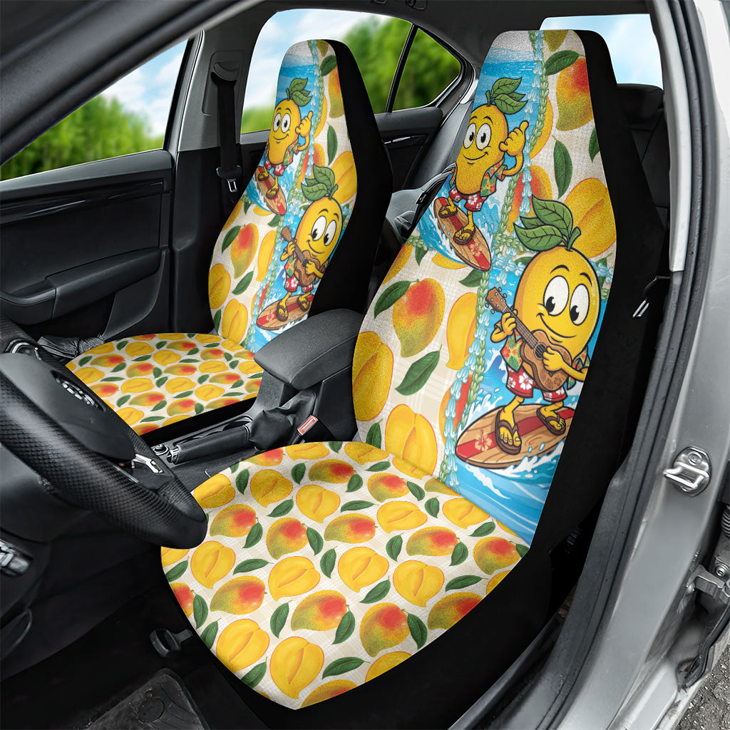 Aloha Hawaii Summer Car Seat Cover Hawaiian Lei Surfing Mango Palaka Motifs