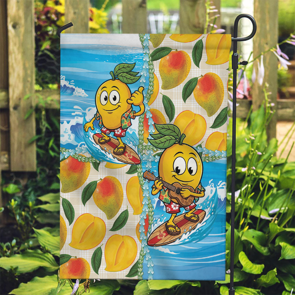Aloha Hawaii Summer Garden Flag Hawaiian Lei Surfing Mango Palaka Motifs