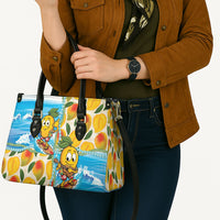 Aloha Hawaii Summer Leather Bag Hawaiian Lei Surfing Mango Palaka Motifs
