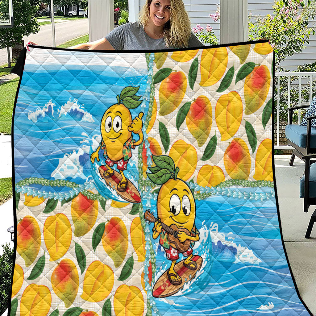Aloha Hawaii Summer Quilt Hawaiian Lei Surfing Mango Palaka Motifs