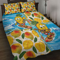 Aloha Hawaii Summer Quilt Bed Set Hawaiian Lei Surfing Mango Palaka Motifs