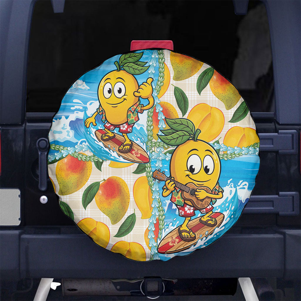 Aloha Hawaii Summer Spare Tire Cover Hawaiian Lei Surfing Mango Palaka Motifs