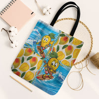 Aloha Hawaii Summer Tote Bag Hawaiian Lei Surfing Mango Palaka Motifs