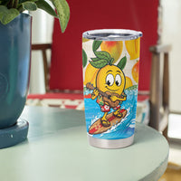Aloha Hawaii Summer Tumbler Cup Hawaiian Lei Surfing Mango Palaka Motifs