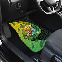 Hawaii Surfing Mango Car Mats Manako Polynesian Fish Hook
