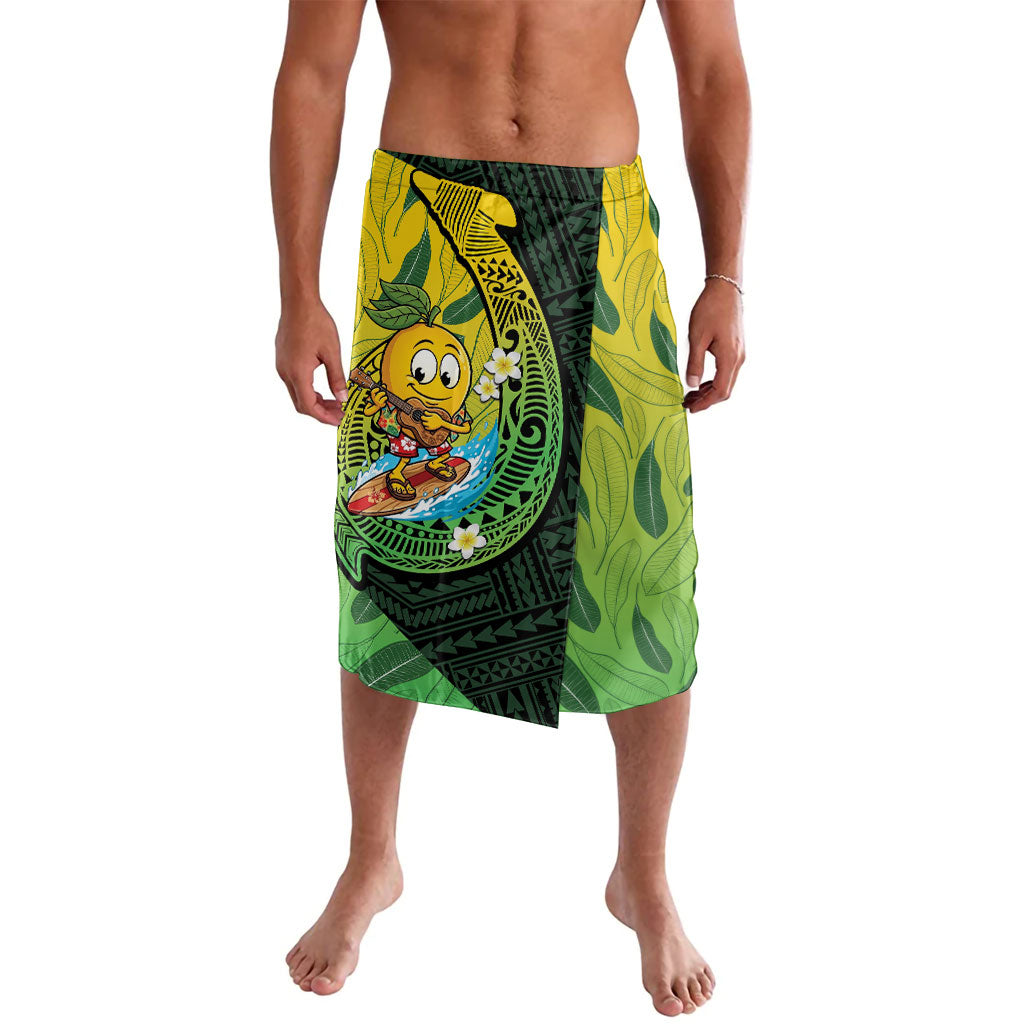 Hawaii Surfing Mango Lavalava Manako Polynesian Fish Hook LT14 Green - Polynesian Pride