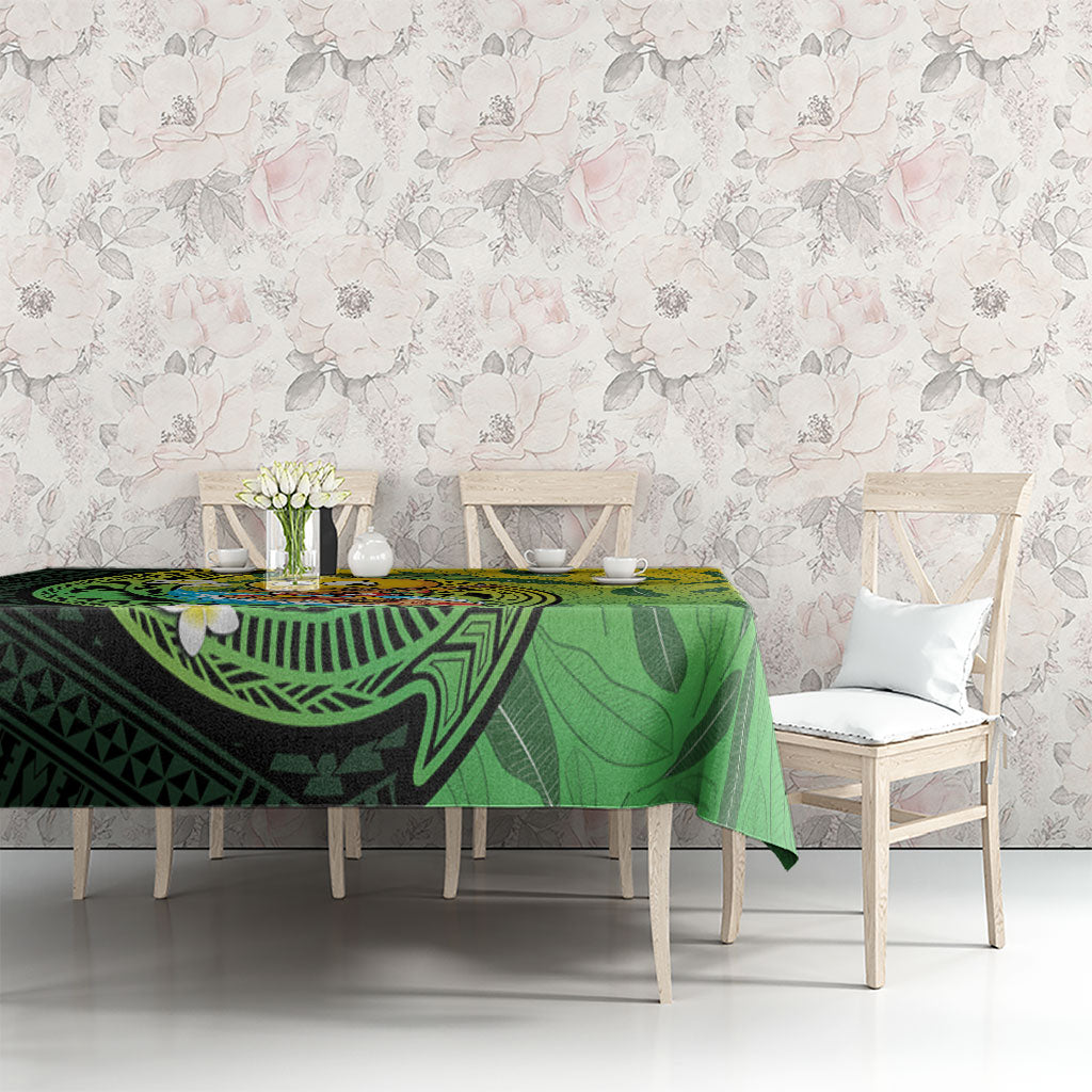 Hawaii Surfing Mango Tablecloth Manako Polynesian Fish Hook
