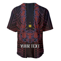 Filipino Barong Tagalog Inspired Personalised Baseball Jersey Mabuhay Philippines Festival Polynesian Pattern LT14 - Polynesian Pride