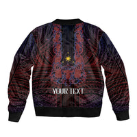 Filipino Barong Tagalog Inspired Personalised Bomber Jacket Mabuhay Philippines Festival Polynesian Pattern LT14 - Polynesian Pride
