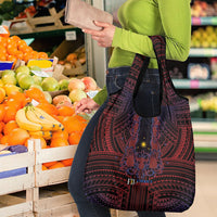 Filipino Barong Tagalog Inspired Grocery Bag Mabuhay Philippines Festival Polynesian Pattern LT14 - Polynesian Pride