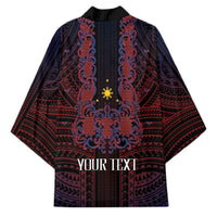 Filipino Barong Tagalog Inspired Personalised Kimono Mabuhay Philippines Festival Polynesian Pattern LT14 - Polynesian Pride