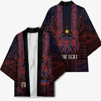 Filipino Barong Tagalog Inspired Personalised Kimono Mabuhay Philippines Festival Polynesian Pattern LT14 - Polynesian Pride