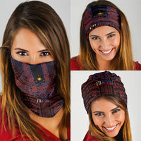 Filipino Barong Tagalog Inspired Neck Gaiter Mabuhay Philippines Festival Polynesian Pattern LT14 - Polynesian Pride