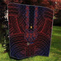 Filipino Barong Tagalog Inspired Quilt Mabuhay Philippines Festival Polynesian Pattern LT14 - Polynesian Pride