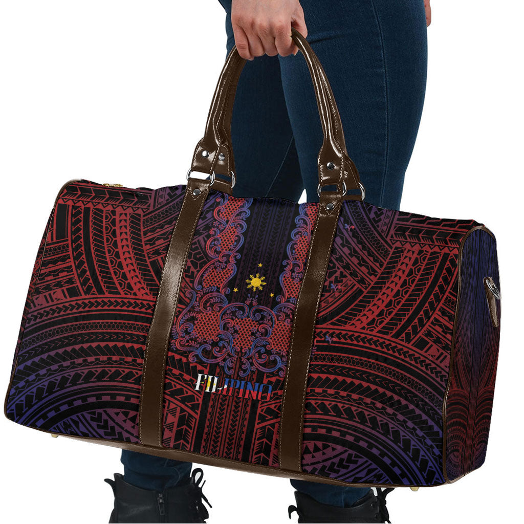 Filipino Barong Tagalog Inspired Travel Bag Mabuhay Philippines Festival Polynesian Pattern LT14 - Polynesian Pride