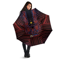 Filipino Barong Tagalog Inspired Umbrella Mabuhay Philippines Festival Polynesian Pattern LT14 - Polynesian Pride