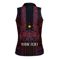 Filipino Barong Tagalog Inspired Personalised Women Sleeveless Polo Shirt Mabuhay Philippines Festival Polynesian Pattern LT14 - Polynesian Pride