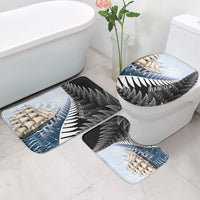 Personalised New Zealand Pakeha Bathroom Set Kiwi Silver Fern and Sailing Ship Compass LT14 - Polynesian Pride