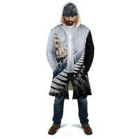 Personalised New Zealand Pakeha Cloak Kiwi Silver Fern and Sailing Ship Compass LT14 - Polynesian Pride