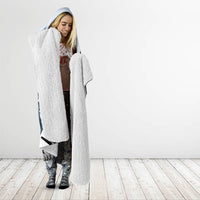 Personalised New Zealand Pakeha Hooded Blanket Kiwi Silver Fern and Sailing Ship Compass LT14 - Polynesian Pride