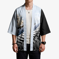 Personalised New Zealand Pakeha Kimono Kiwi Silver Fern and Sailing Ship Compass LT14 - Polynesian Pride