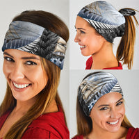 Personalised New Zealand Pakeha Neck Gaiter Kiwi Silver Fern and Sailing Ship Compass LT14 - Polynesian Pride