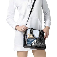 Personalised New Zealand Pakeha Shoulder Handbag Kiwi Silver Fern and Sailing Ship Compass LT14 - Polynesian Pride